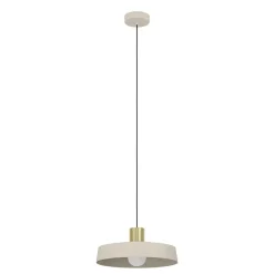 EGLO Valdiola Hanglamp - E27 - Ø 36 cm - Beige/Goud - Staal New
