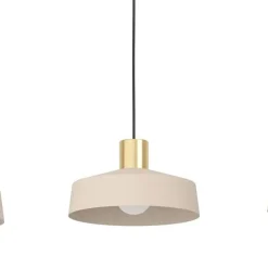 EGLO Valdiola Hanglamp - E27 - 93 cm - Beige/Goud - Staal Clearance