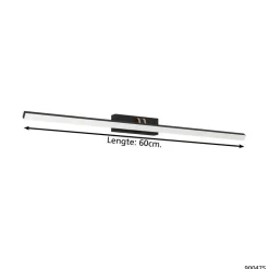 EGLO Verdello Spiegellamp - LED - 60 cm - Zwart/Koper/Wit Online