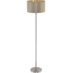 EGLO vloerlamp Maserlo - taupe/goud New
