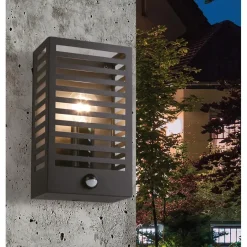 EGLO Alamonte3WandlampBuiten-E27-29,5cm-Sensor-Zwart Clearance