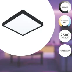 EGLO connect.z EGLOconnect.zFueva-ZSmartOpbouwlamp-28,5cm-Zwart -Dimbaar Discount