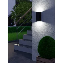 EGLO EremitanaWandlampBuiten-GU10-24cm-Zwart