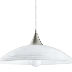 EGLO Lazolo-Hanglamp-1Lichts-Ø420mm.-Nikkel-Mat-WitGelakt Online
