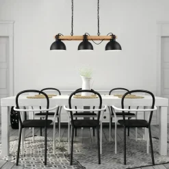 EGLO LubenhamHanglamp-E27-90cm-Zwart/Bruin Clearance