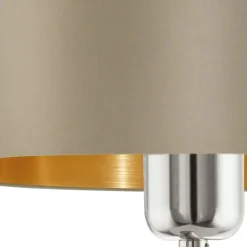 EGLO Maserlo-Wandlamp-1Lichts-ø23cm-Nikkel-Mat-Taupe-Goud Sale