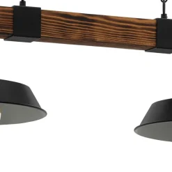 EGLO OldburyHanglamp-E27-86cm-Zwart/Bruin/Landelijk Outlet