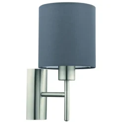 EGLO Pasteri-Wandlamp-1Lichts-Nikkel-Mat-Grijs Clearance