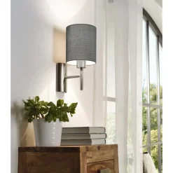 EGLO Pasteri-Wandlamp-1Lichts-Nikkel-Mat-Grijs Clearance