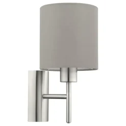 EGLO Pasteri-Wandlamp-1Lichts-Nikkel-Mat-Taupe Hot