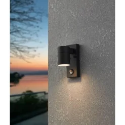 EGLO Riga5WandlampBuiten-Sensor-GU10-16,5cm-Sensor-Zwart