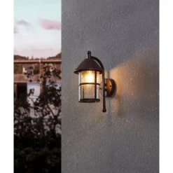 EGLO SanTelmo-Buitenverlichting-Wandlamp-Antiek-Bruin-Helder Sale