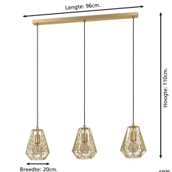 EGLO StypeHanglamp-E27-96cm-Goud Best