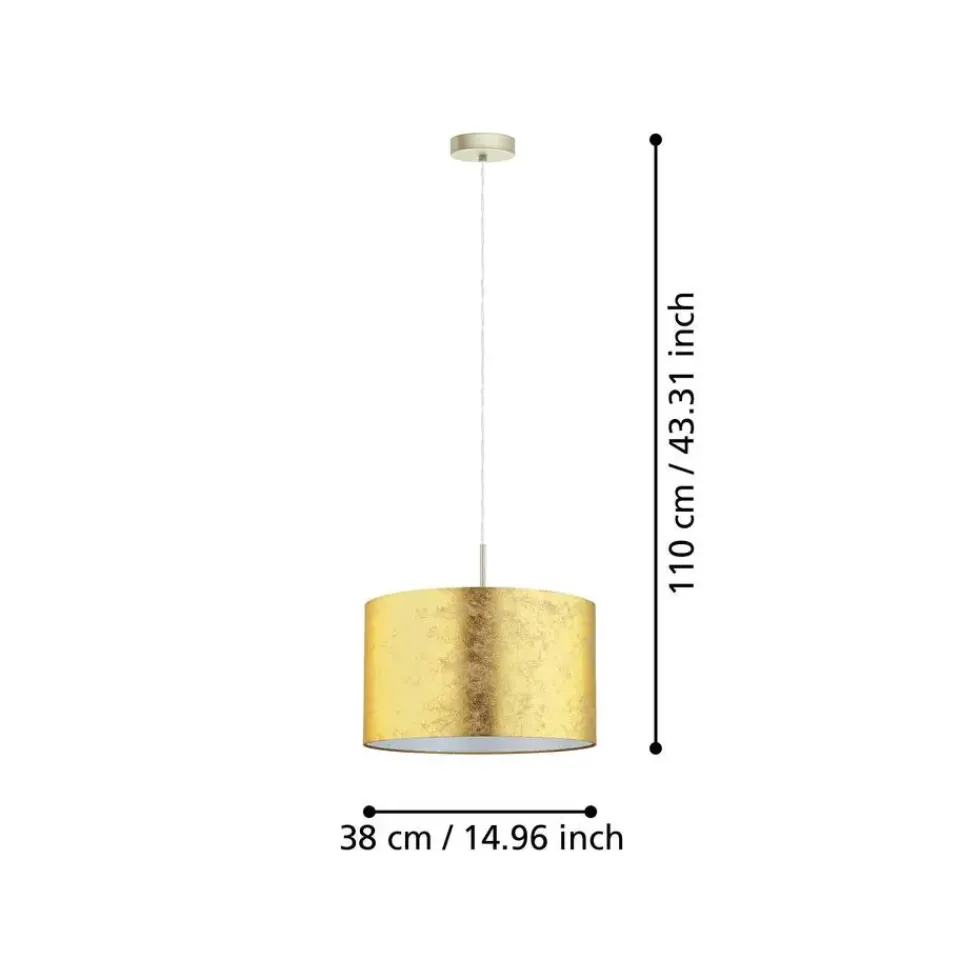 EGLO ViserbellaHanglamp-E27-Ø38cm-Champagne/Goud Discount