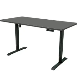 IVOL Elektrisch verstelbaar bureau - 180x80 cm - Single motor - Zwart / Antraciet Hot