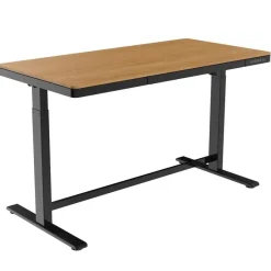 Euroseats Elektrisch verstelbaar bureau / thuiswerkplek - 140x70 cm - Whitewash eiken - Z New