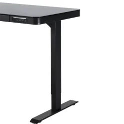 IVOL Elektrisch verstelbaar bureau / thuiswerkplek - 120x60 cm - Glas zwar Online