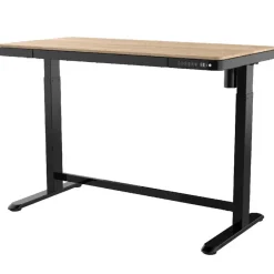 Euroseats Elektrisch verstelbaar bureau / thuiswerkplek - 120x60 cm - Whitewash eiken - Z New