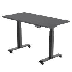 Euroseats Elektrisch verstelbaar, opklapbaar en verrijdbaar bureau - 180x80 cm - Zwart Outlet