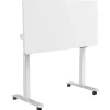 Euroseats Elektrisch verstelbaar, opklapbaar en verrijdbaar bureau - 160x80 cm - Wit fram Sale