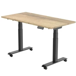 Euroseats Elektrisch verstelbaar, opklapbaar en verrijdbaar bureau - 180x80 cm - Zwart New