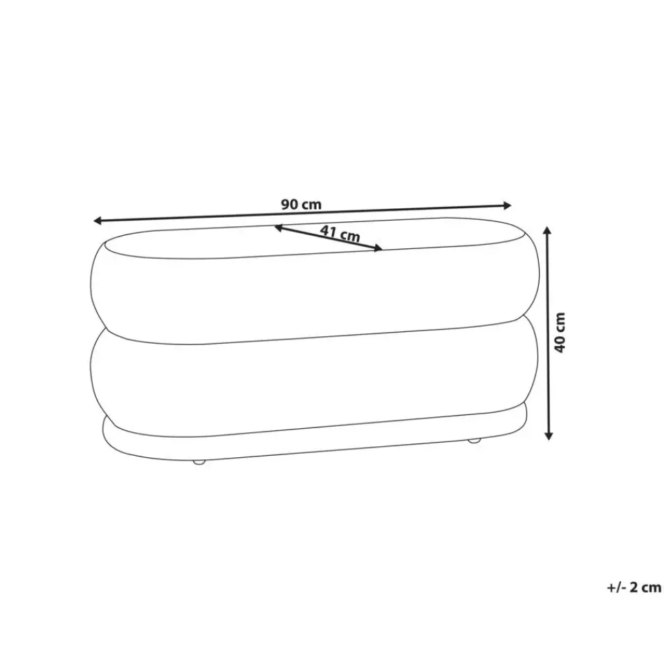 Leen Bakker ELLENDALE - Bankje - Oranje - Fluweel Sale