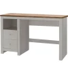Loft24 Emerald - Bureau 2-deurs in crème eiken spaanplaat Sale