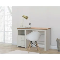 Loft24 Emerald - Bureau 2-deurs in crème eiken spaanplaat Sale