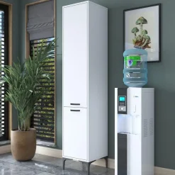 Emob Multifunctionele kast Woody Fashion - 40 x 40 x 199 cm - Wit Hot