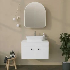 Emob Spiegelkast Woody Fashion - 50 x 12 x 45 cm - Wit Hot