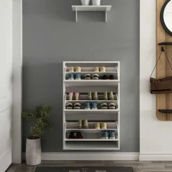 Emob Woody Fashion Schoenenkast - 18mm Dik, 70x109x25cm - Wit Online