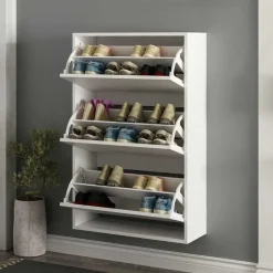 Emob Woody Fashion Schoenenkast - 18mm Dik, 70x109x25cm - Wit Online