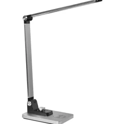 Leen Bakker ENIF - Bureaulamp LED - Zilver - Aluminium/Synthetisch materiaal
