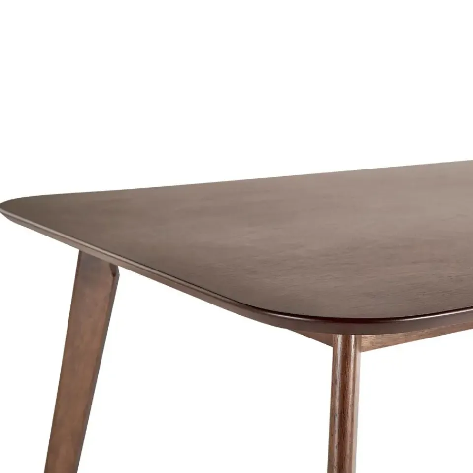 Beliani EPHRATA - Eettafel - Donkere houtkleur - 90 x 150 cm - MDF