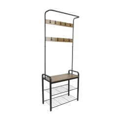 Erro Kapstok met schoenenrek - 72x34x183cm Best