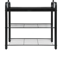 Erro Kapstok met schoenenrek - 72x34x183cm - zwart Best