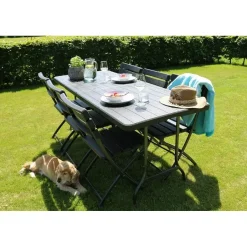 ERRO Klapstoel - Bistrostoel - houtlook - 2 stuks Discount