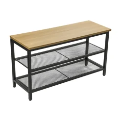 Erro Schoenenrek - metaal/hout - 80x30x45 New