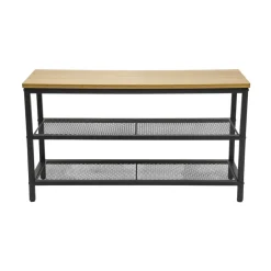 Erro Schoenenrek - metaal/hout - 80x30x45 New