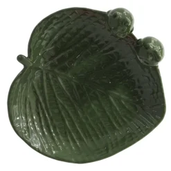 Esschert Design Vogelbad/voederschaal - blad - steen - ca. D23 cm Sale