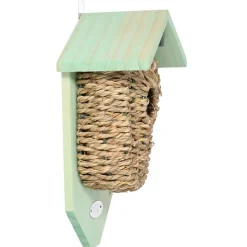 Esschert Design vogelhuisje/nestbuidel - zeegras - 26 cm New