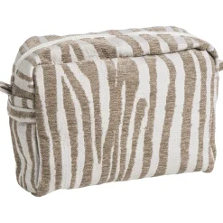 Leen Bakker Etui Streep - beige - 23x30x10 cm Clearance