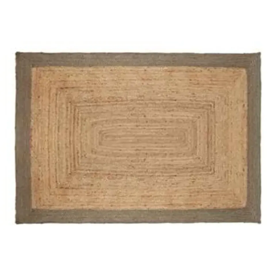 Eva Interior Eva Interieur Vloerkleed Jute - Naturel/Groen - 140x190 Hot