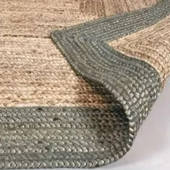 Eva Interior Eva Interieur Vloerkleed Jute - Naturel/Groen - 160x230 Online