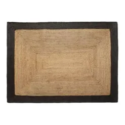 Eva Interior Eva Interieur Vloerkleed Jute - Naturel/Antraciet - 190x290 Online