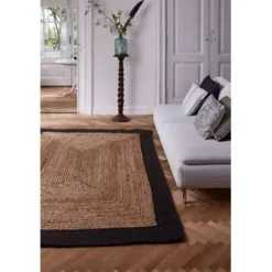 Eva Interior Eva Interieur Vloerkleed Jute - Naturel/Antraciet - 190x290 Online