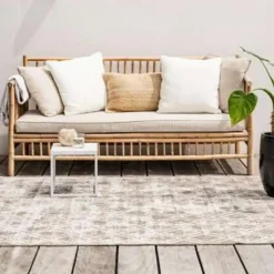 Eva Interior Buiten vloerkleed Frost - Bruin/Wit - 200x290 cm Outlet