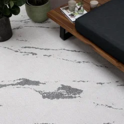 Eva Interior Buitenkleed Marble grijs/wit - 290 x 200 cm Outlet