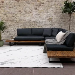 Eva Interior Buitenkleed Marble grijs/wit - 230 x 160 cm New