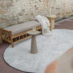 Eva Interior ovaal buitenkleed Dahl zwart - 340 x 240 cm Outlet